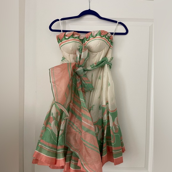 Zimmerman High Tide Eyelet Mini Dress with Sailboats - Picture 2 of 6